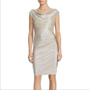 Lauren Ralph Lauren metallic midi dress